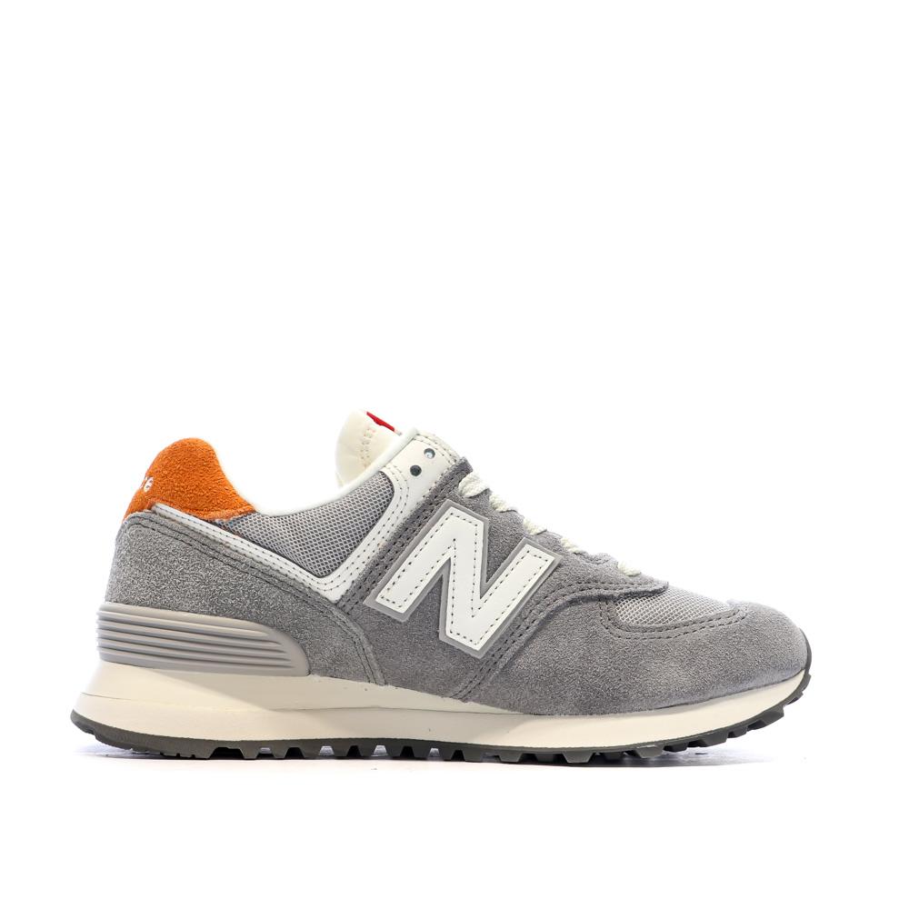 ML574 Baskets Gris/Orange Garçon New Balance vue 2