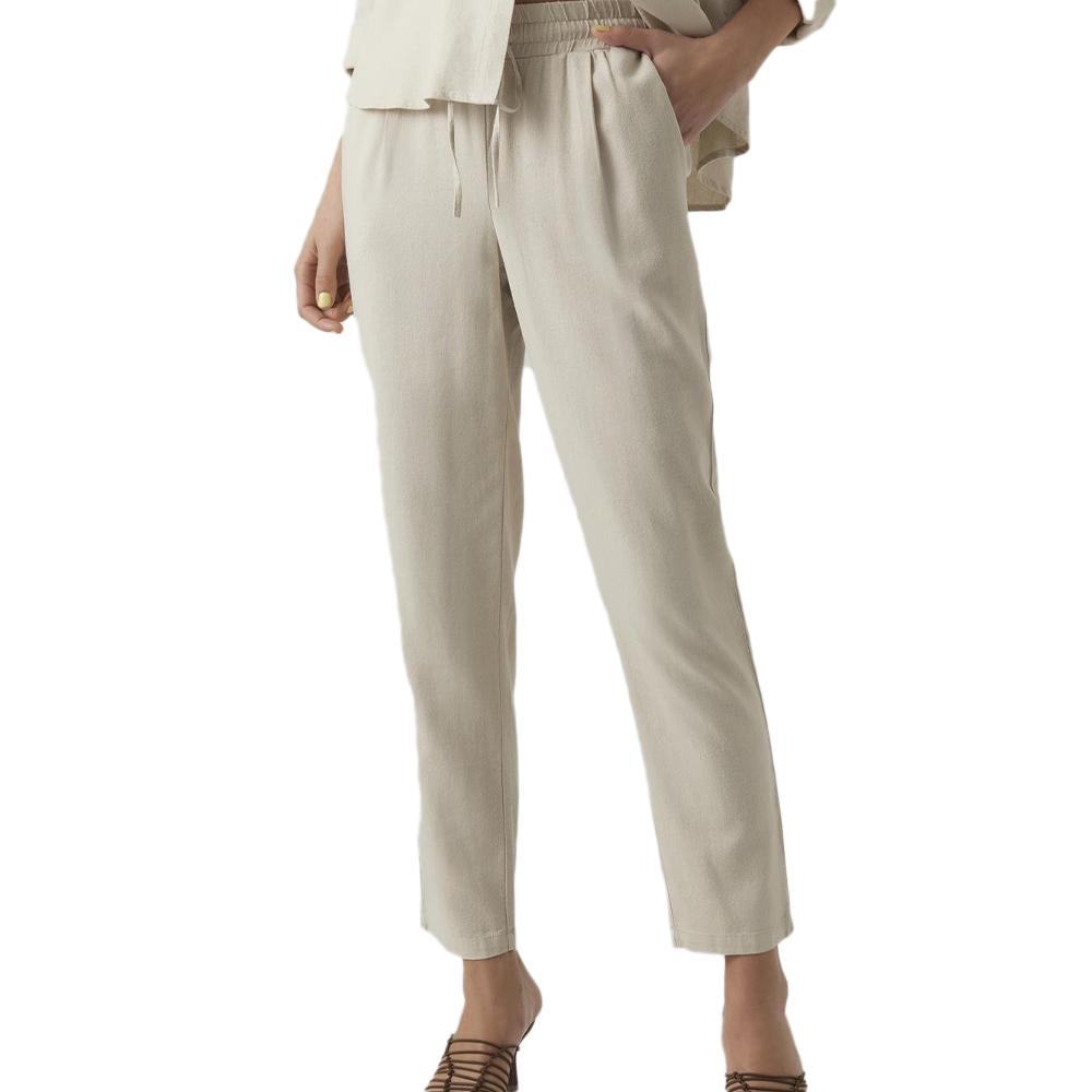 Pantalon Fluide Beige Femme Vero Moda Jesmilo pas cher