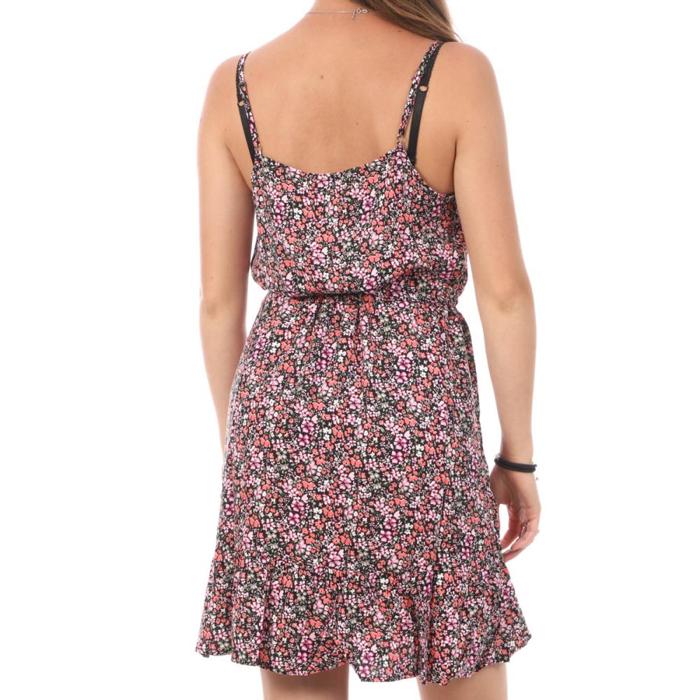 Robe Rose/Noir Femme Vero Moda Easy Singlet vue 2