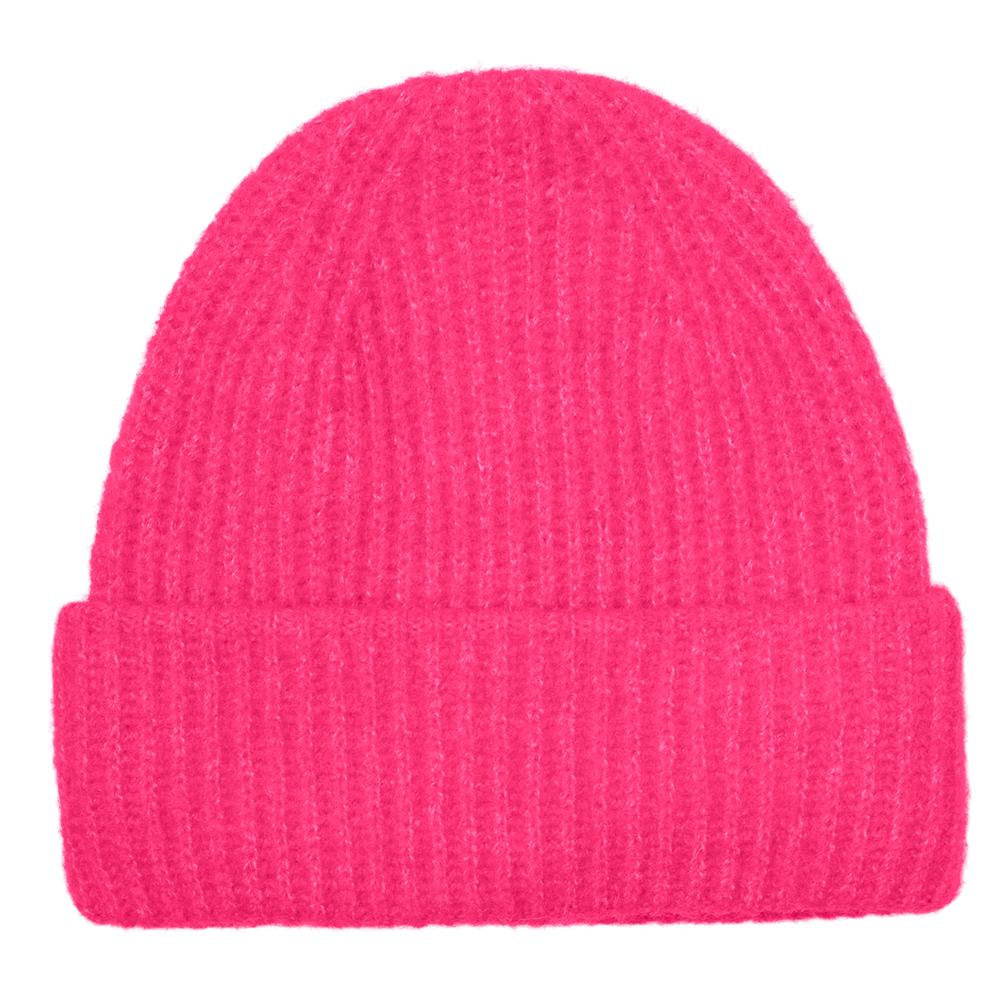 Bonnet Rose Fuchsia Femme VERO MODA Beanie VM pas cher