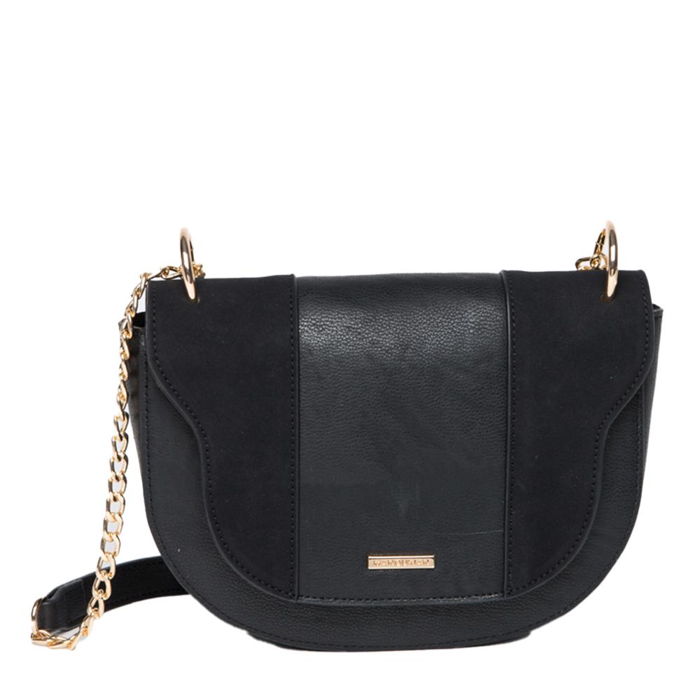 Sac bandoulière Noir Femme Manoukian Allan pas cher