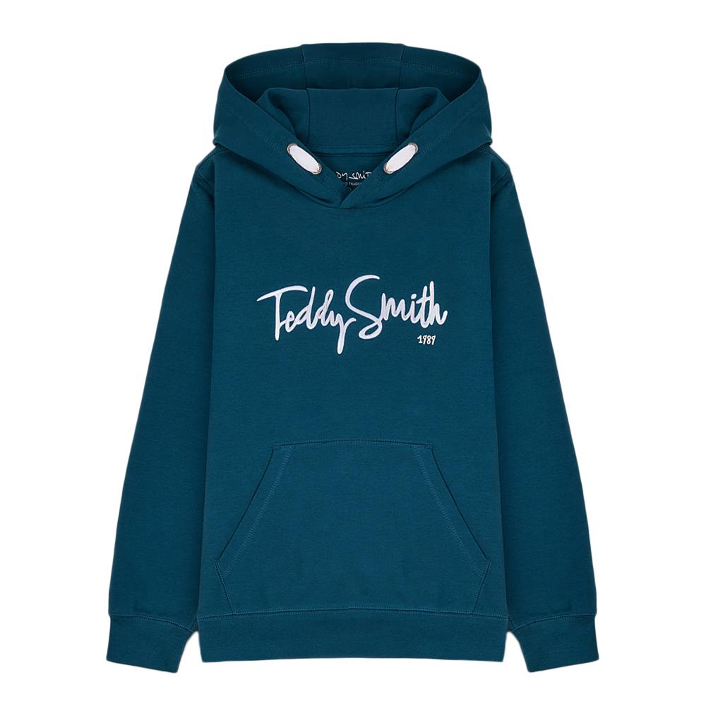 Sweat à Capuche Bleu Garçon Teddy Smith Evry pas cher