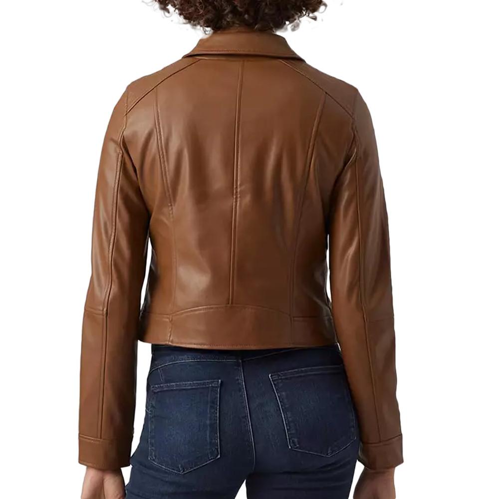 Veste Simili Cuir Marron Femme Vero Moda Bella Annabel Espace des marques