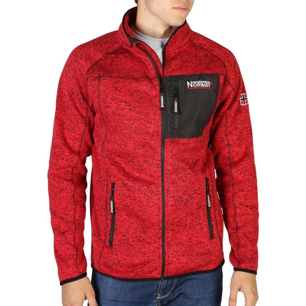 Polaire Rouge Homme Geographical Norway Title pas cher