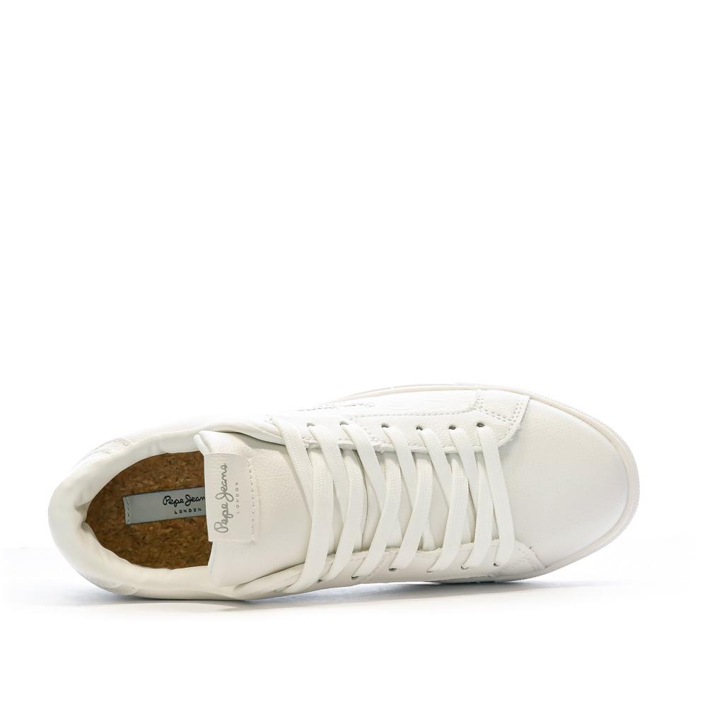 Baskets Blanche Femme Pepe jeans Adams Match vue 4