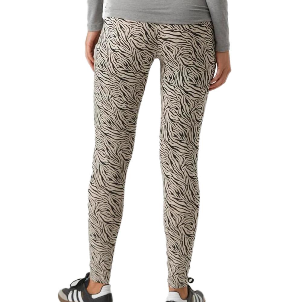 X2 Leggings de Grossesse Beige/Noir Femme Mamalicious Lemma vue 2