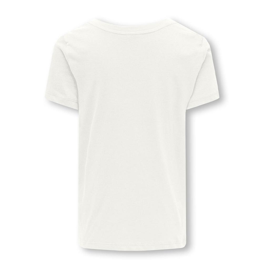 T-shirt Blanc Fille Kids ONLY Kogemma vue 2