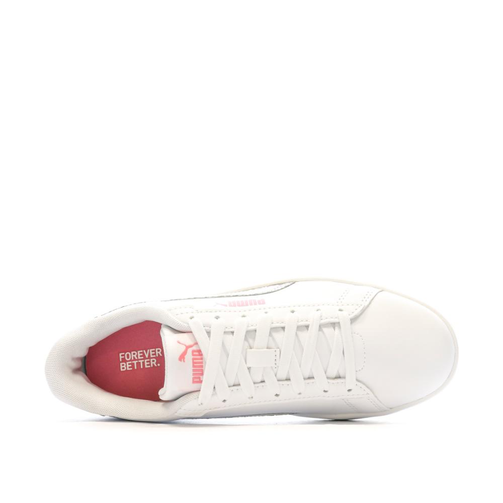 Baskets blanches a Paillettes Femme Puma Smash 3.0