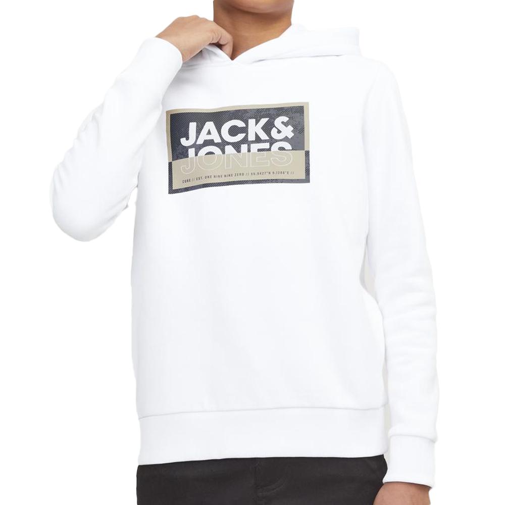 Sweat Blanc Garçon Jack & Jones Cologan pas cher