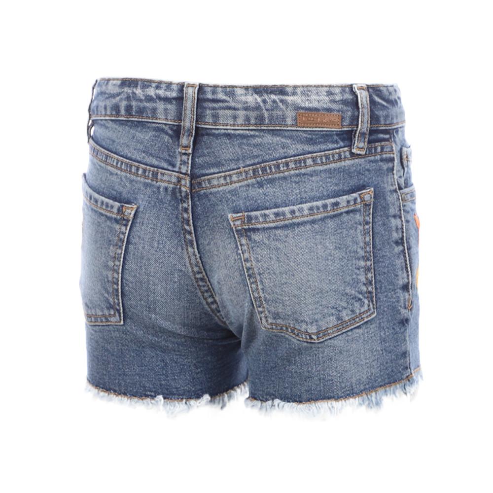 Short Bleu Jean Fille Teddy Smith Sister vue 2