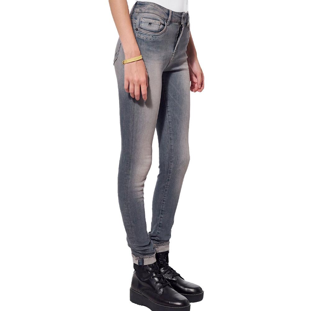 Jean Skinny Gris Femme Kaporal Jena pas cher