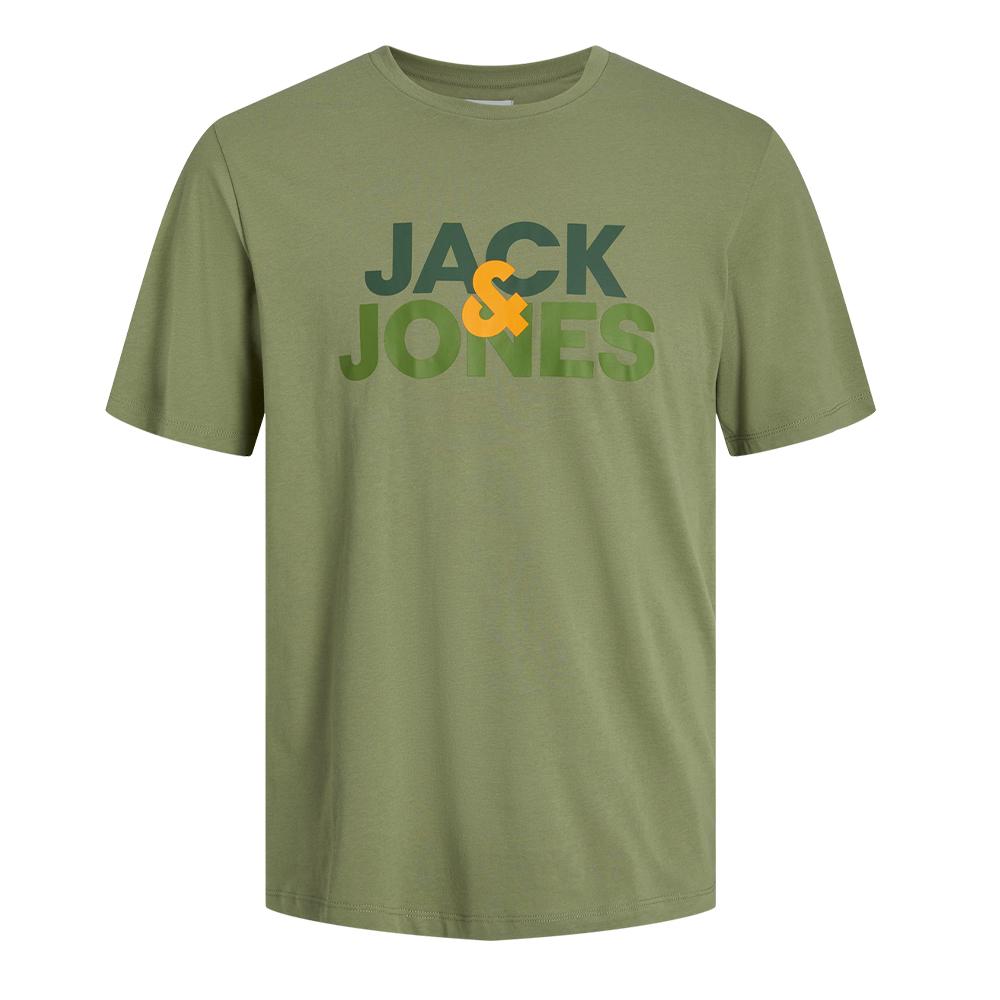 T-shirt Kaki Homme Jack & Jones Jacula pas cher