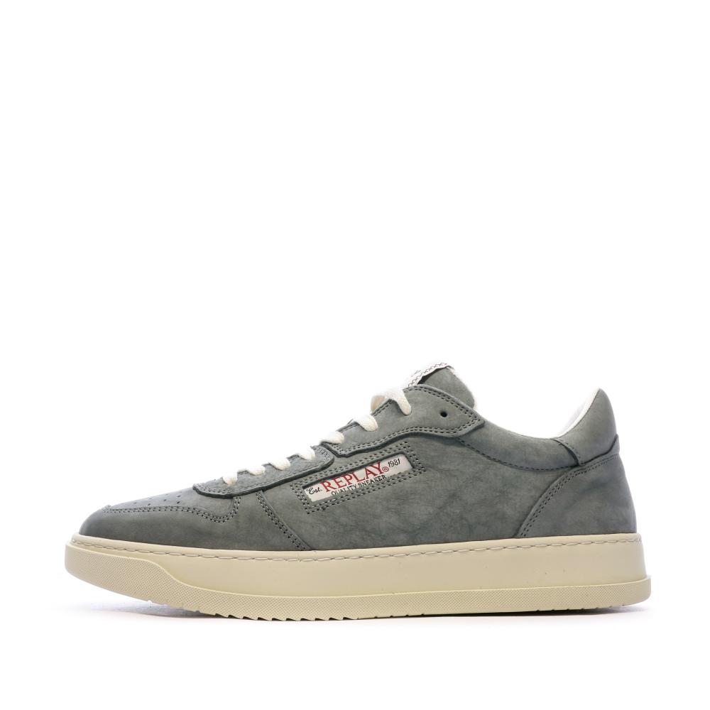 Baskets Grises Homme Replay Reload Washed pas cher