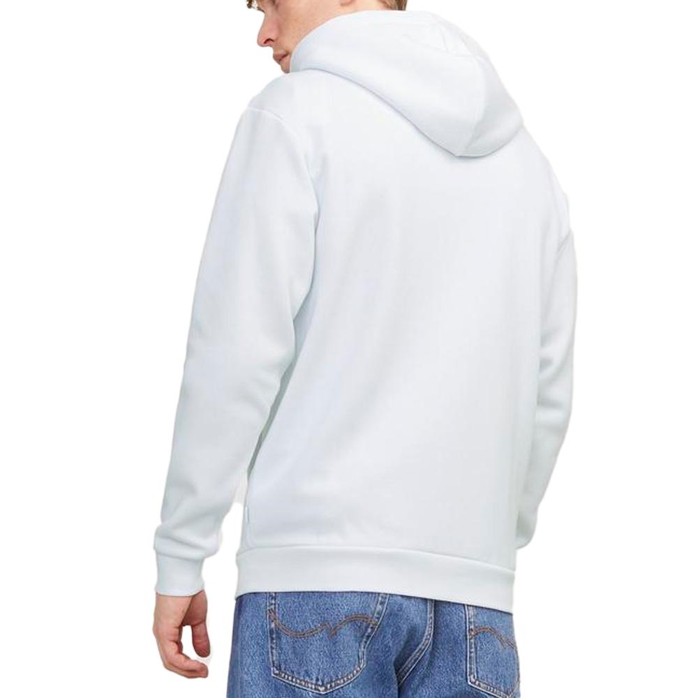 Sweat Zippé Blanc Homme Jack & Jones Bradley vue 2