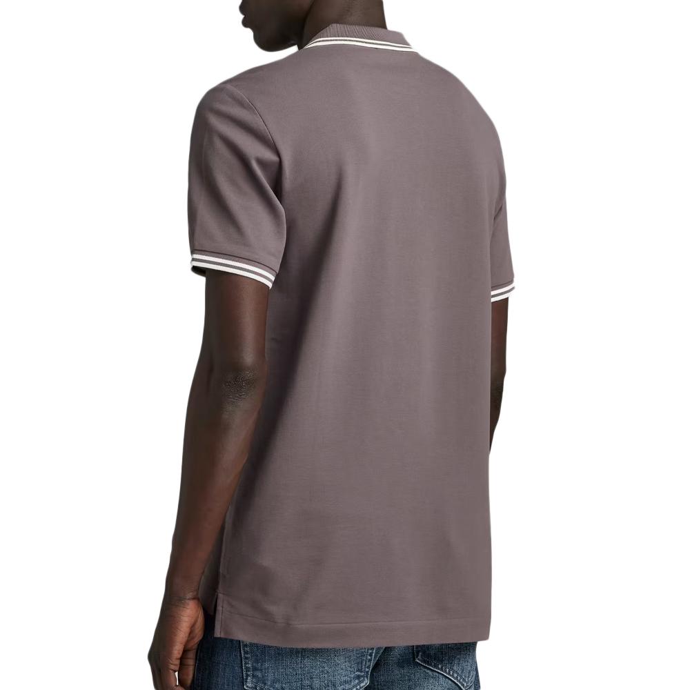 Polo Gris Homme G-Star Raw Dunda vue 2