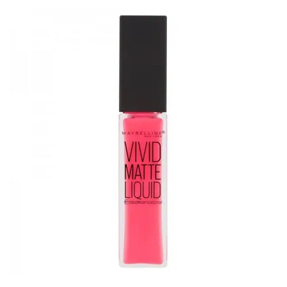 Rouge à lèvres liquide Vivid Matte Maybelline 20 Coral Courage pas cher