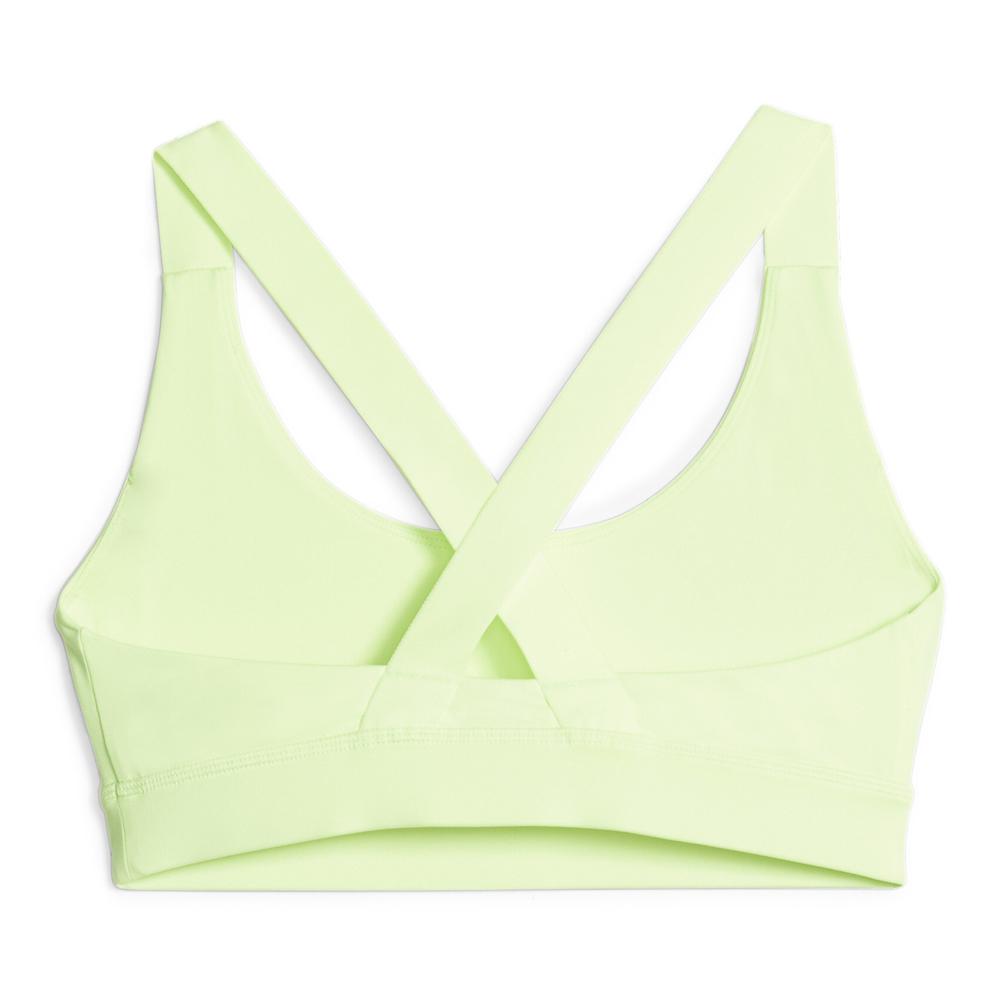 Brassière Verte Fluo Femme Puma Mid Impact vue 2