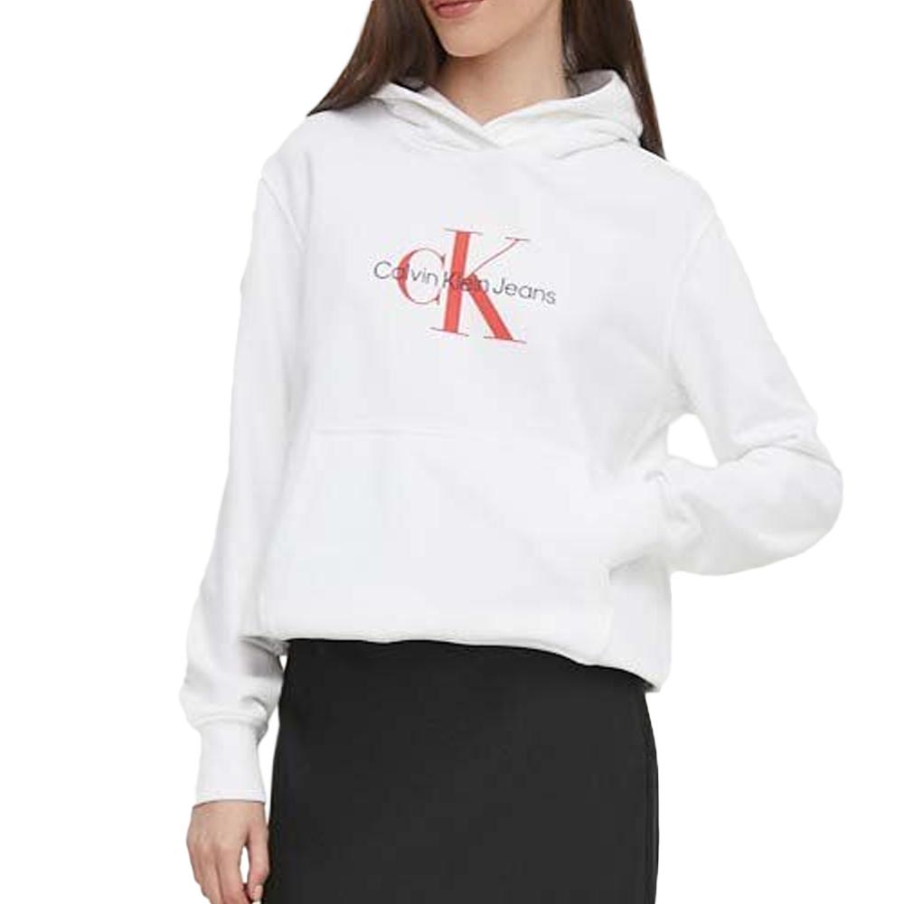 Sweat Blanc Femme Calvin Klein Jeans Archival pas cher