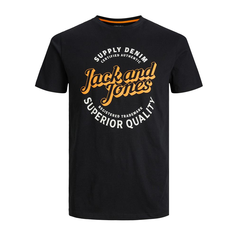 T-shirt Noir Homme Jack & Jones Mikk pas cher