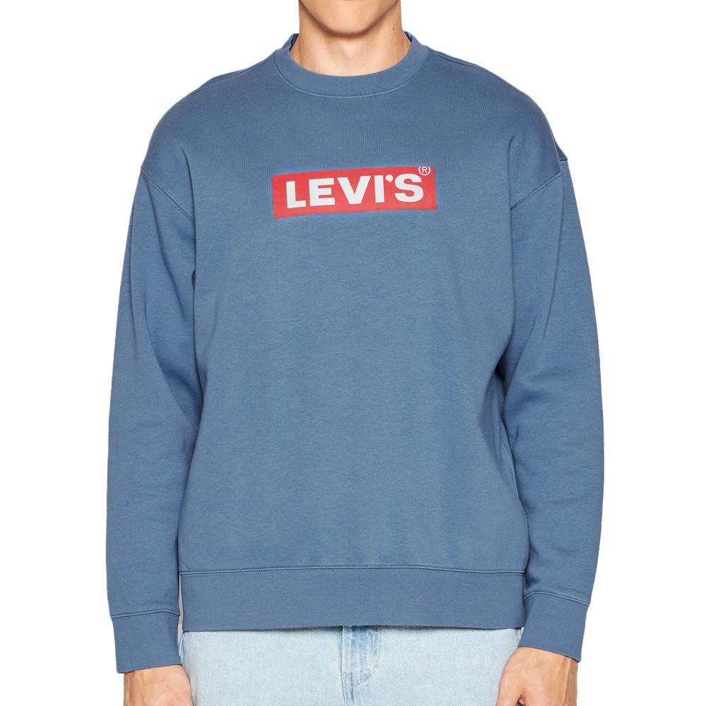 Sweat Marine Homme Levi's Relaxed Graphic Crew pas cher