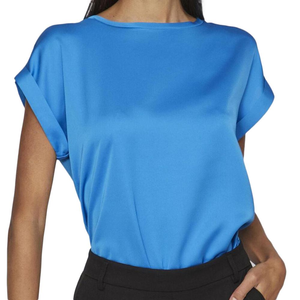 T-Shirt Bleu Femme Vila Ellette pas cher