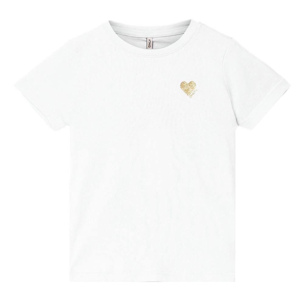 T-shirt Blanc Fille Kids Only Kita pas cher