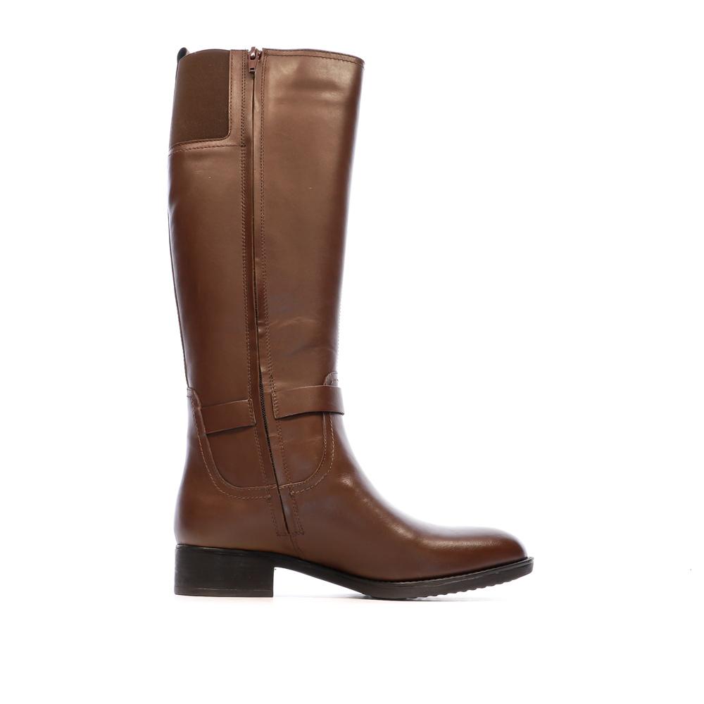 Bottes Marron Femme Geox Felicity vue 2