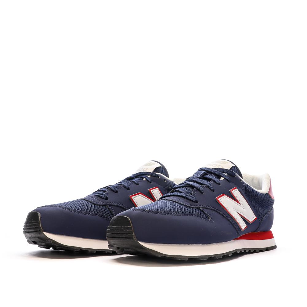 Baskets Marine/Rouge Homme New Balance 500 vue 6