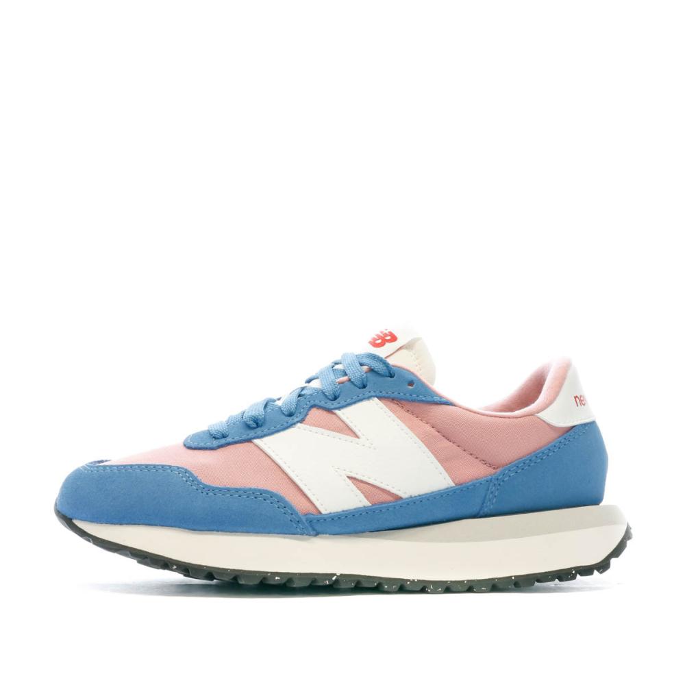 WS237 Baskets Rose/Bleu Femme New Balance pas cher