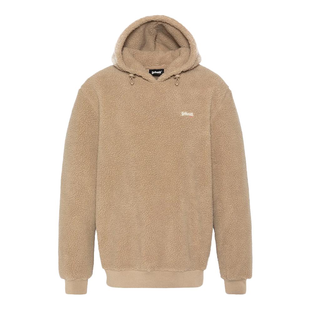 Sweat Sherpa Beige Homme Schott SWWILLOW2 pas cher