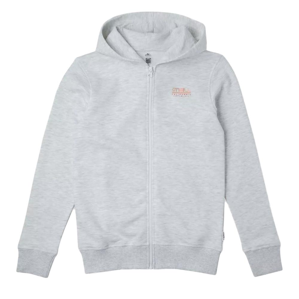 Sweat Zippé Gris Chiné Fille capuche O'Neill All Year pas cher