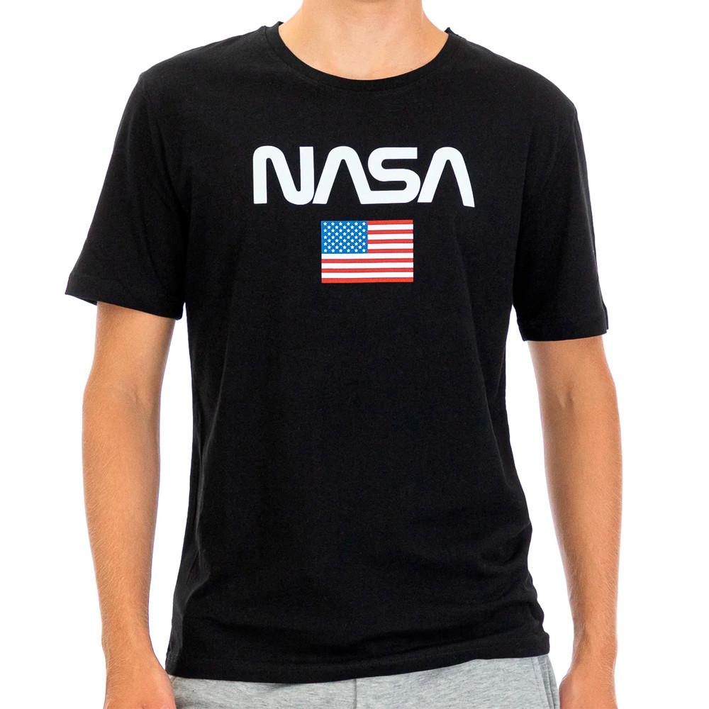 T-Shirt Noir Homme Nasa 40T pas cher