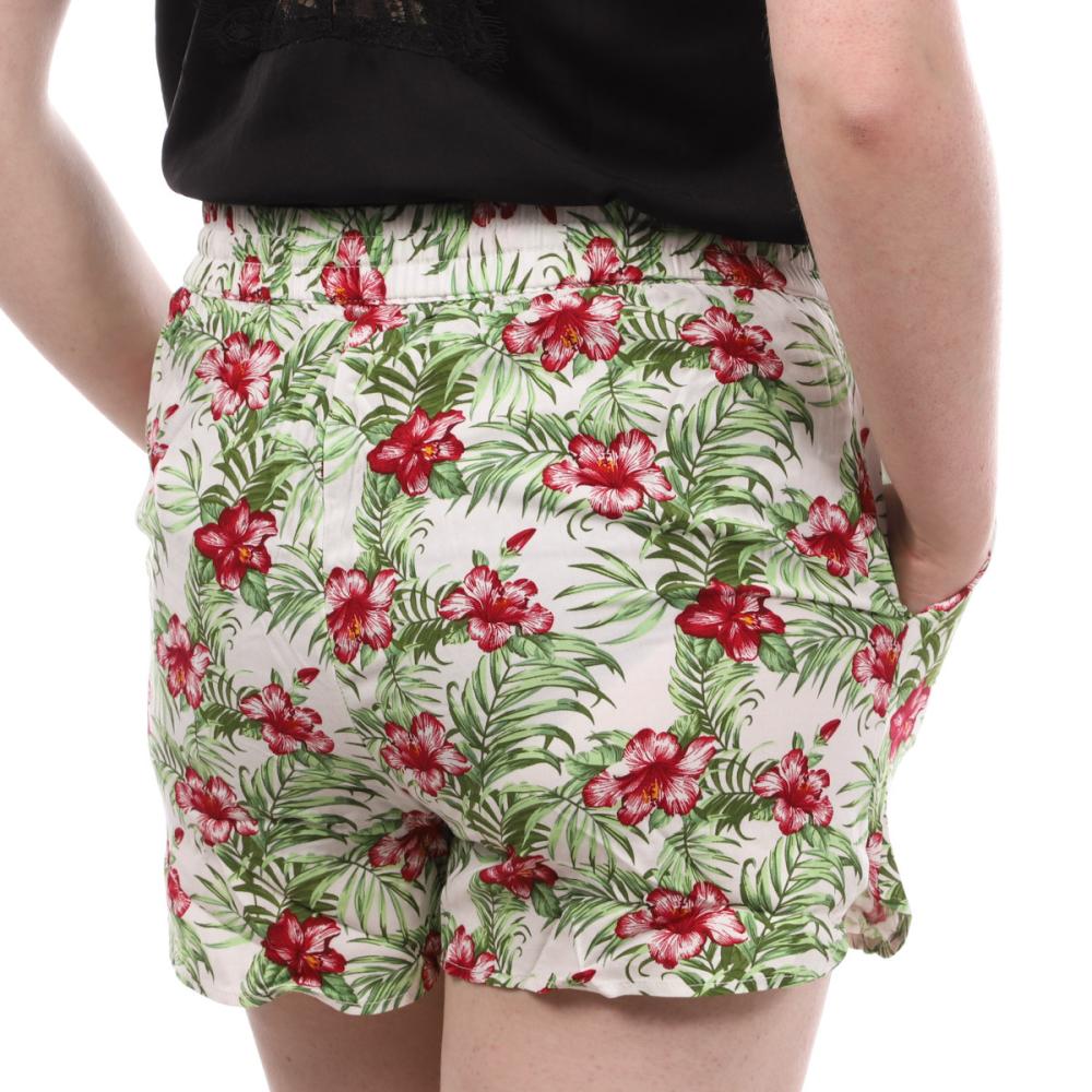 Short Blanc Fleurs Femme Vero Moda Easy vue 2