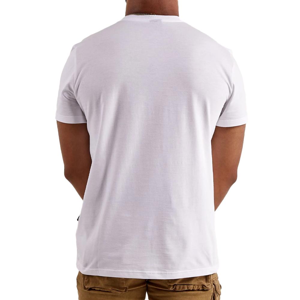 T-shirt Blanc Homme G-Star Raw Old Skool vue 2