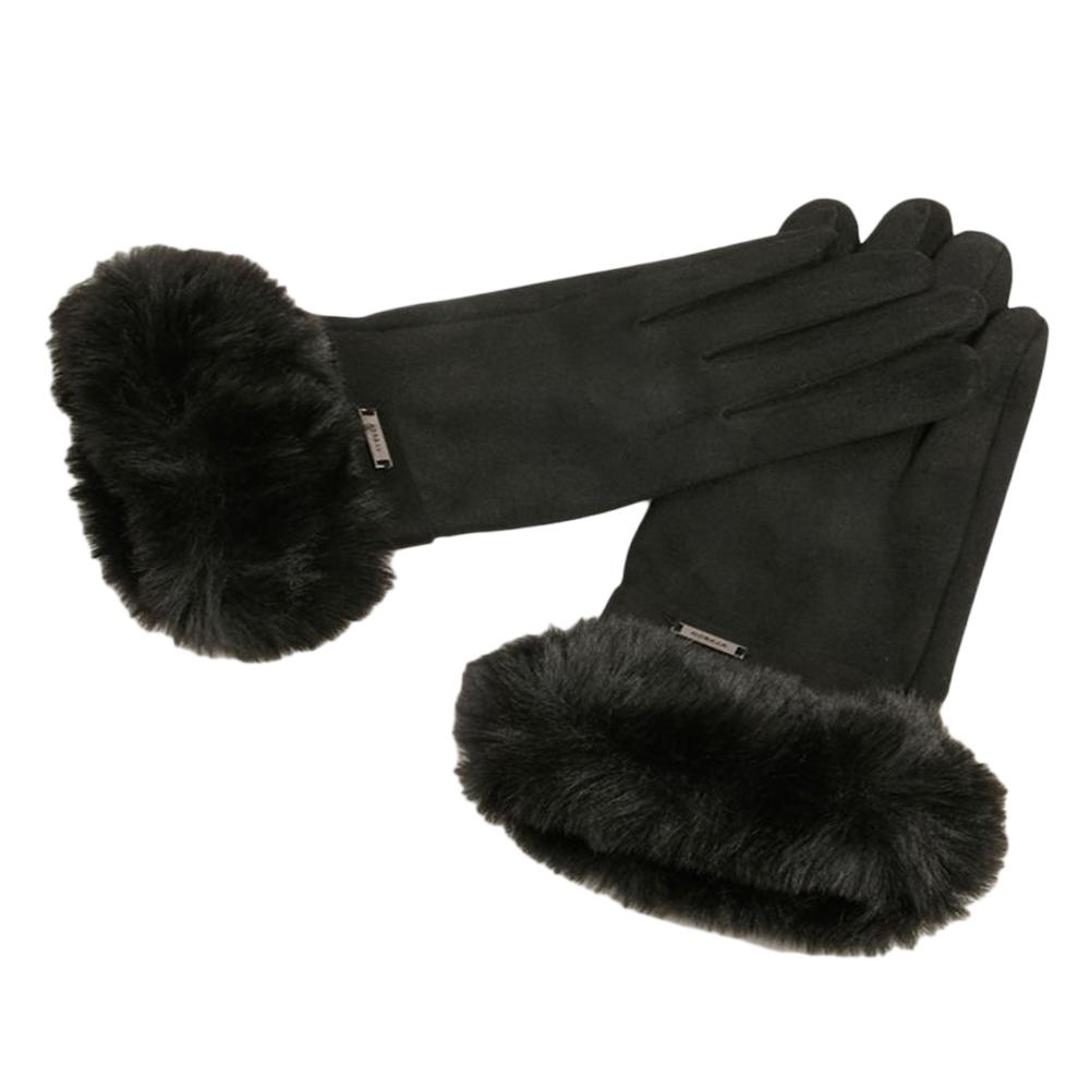 Gants Noirs Femme Morgan 5GFUR1 pas cher