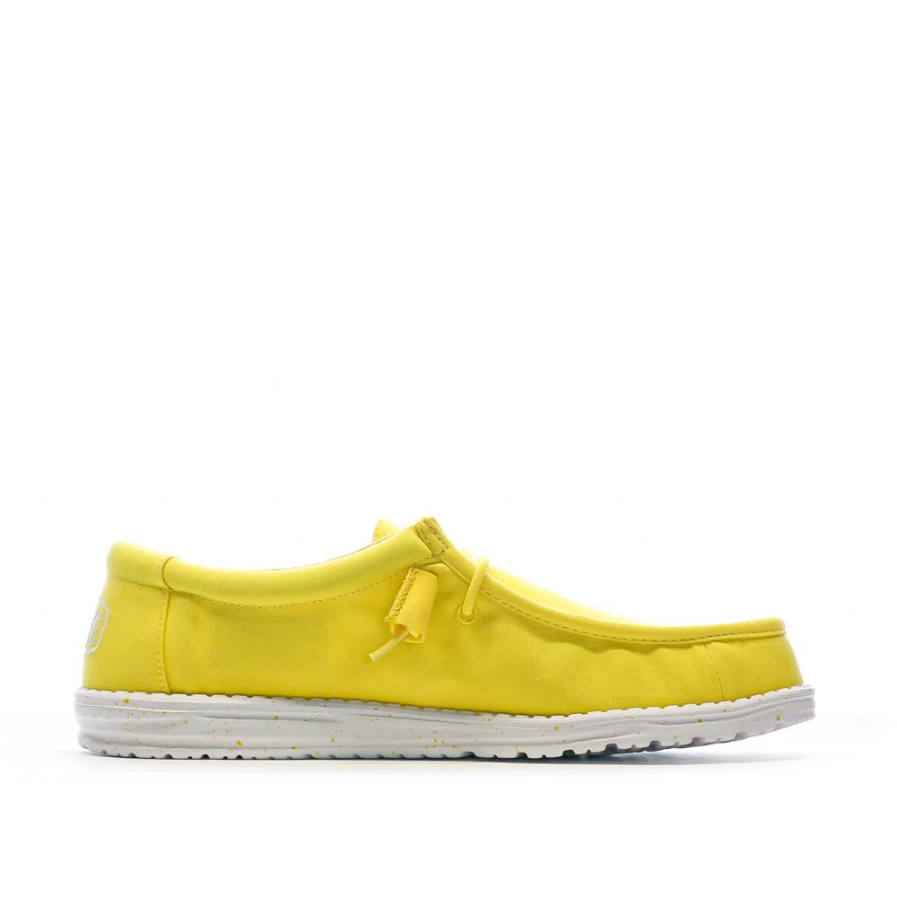 Chaussures Jaune Homme Hey Dude Wally Slub Canvas vue 2