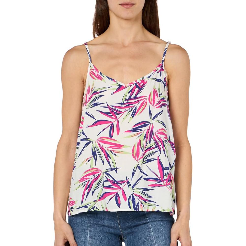 Top Blanc/Rose à Motifs Femme Only Nova Life Paris pas cher