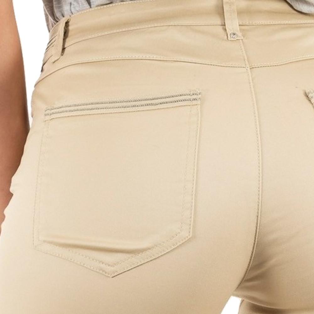 Pantalon Slim Beige enduit Femme Morgan Palona vue 3