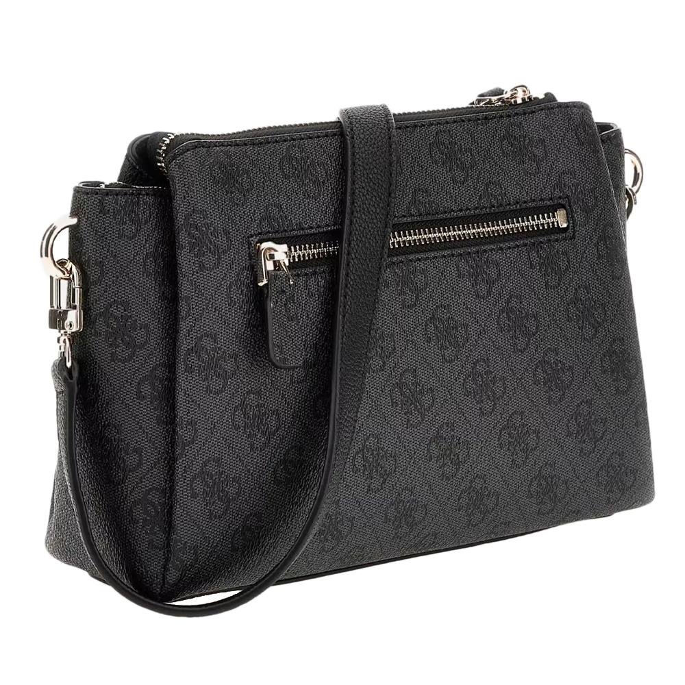 Sac à Bandoulière Noir/Gris Femme Guess Noelle vue 2