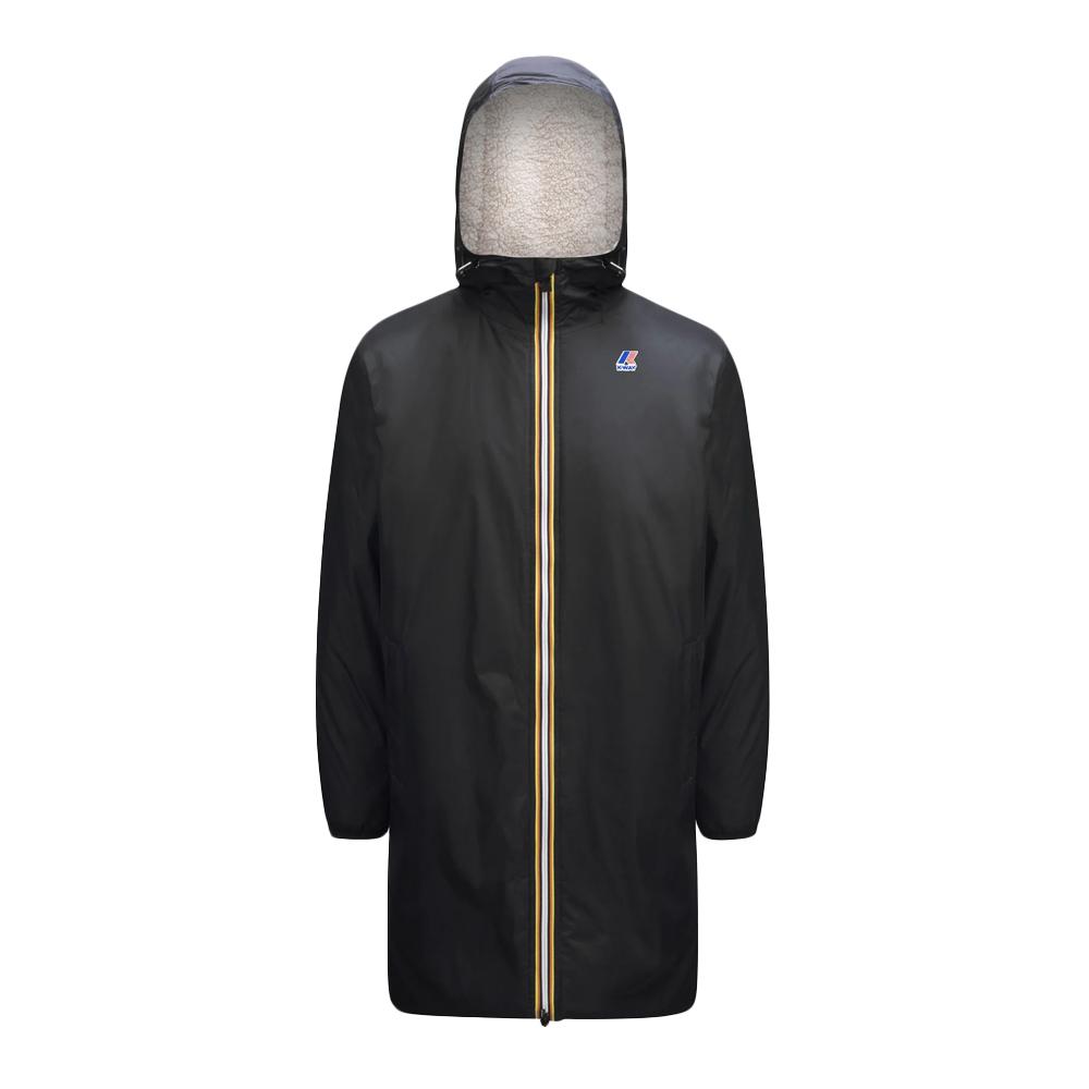 Parka Longue Noire Unisexe K-WAY Le Vrai 3.0 Eiffel Orsetto pas cher