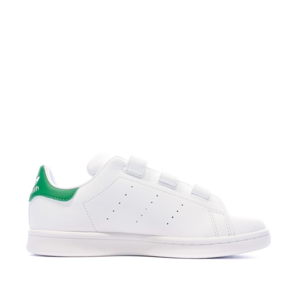 Baskets Blanches Mixte Adidas Stan Smith Scratch vue 2