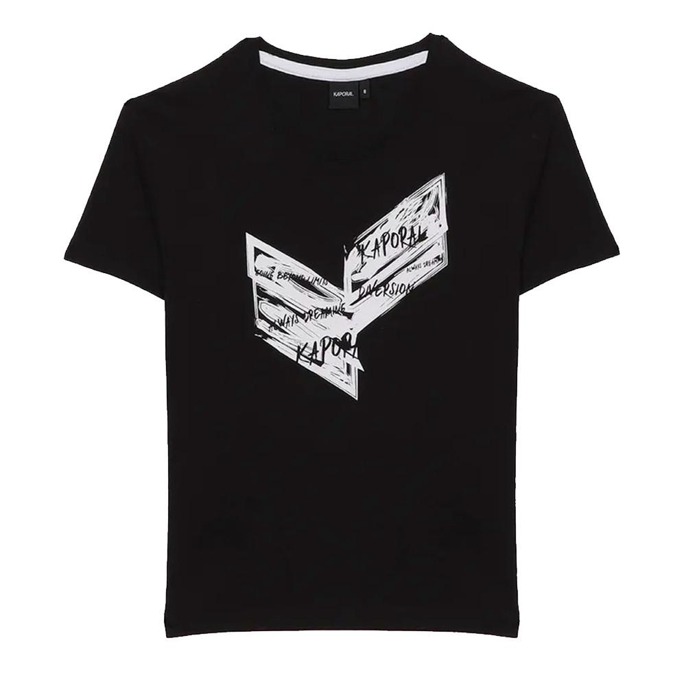 T-shirt Noir Garçon Kaporal Pepae pas cher