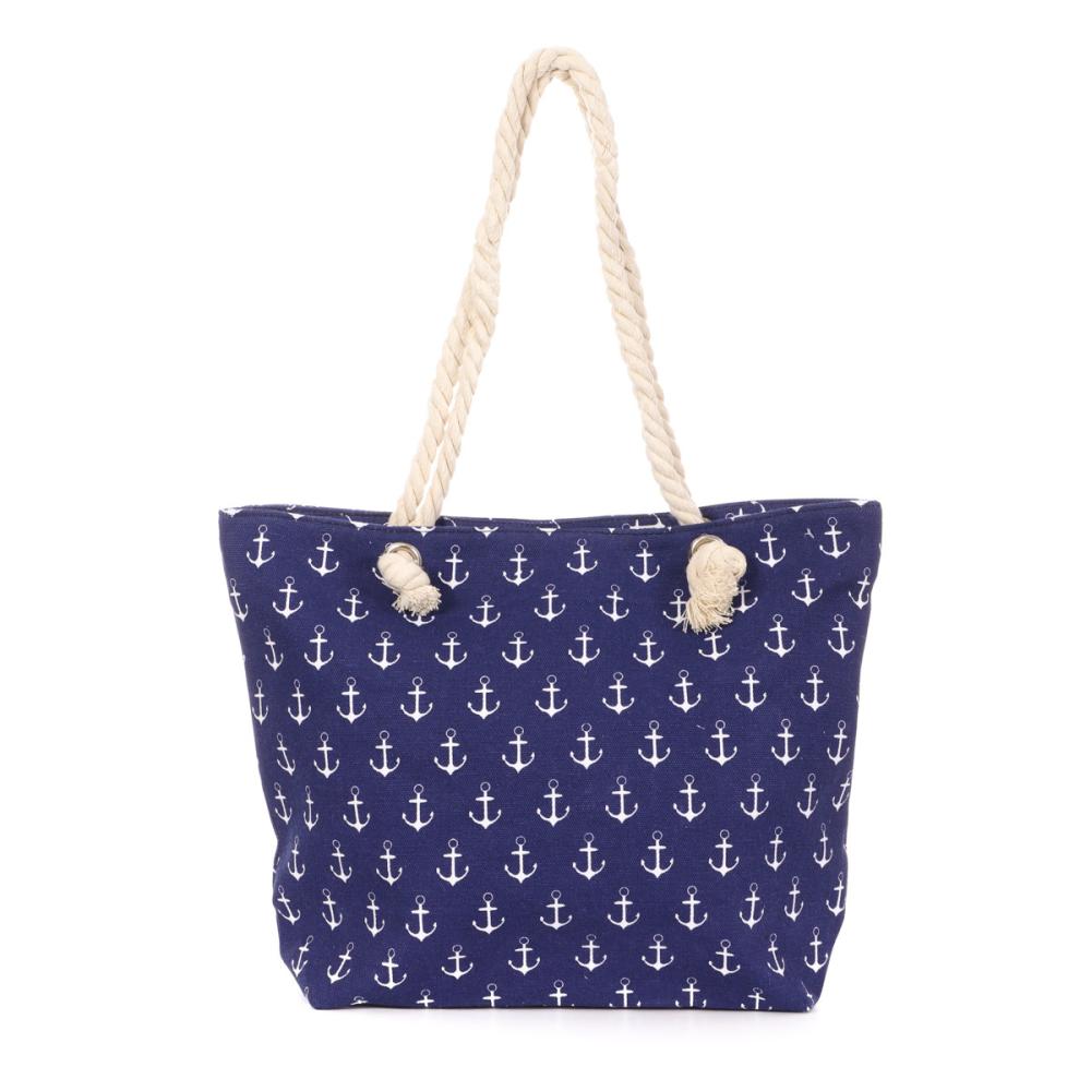 Sac de Plage Ancre Marine/Bleu Femme pas cher