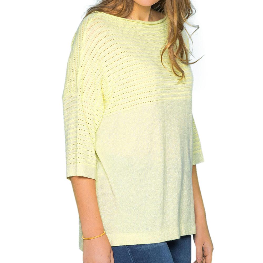 Pull jaune femme Deeluxe Anita pas cher