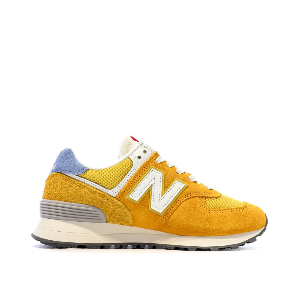 ML574 Baskets Jaune Moutarde Femme New Balance vue 2