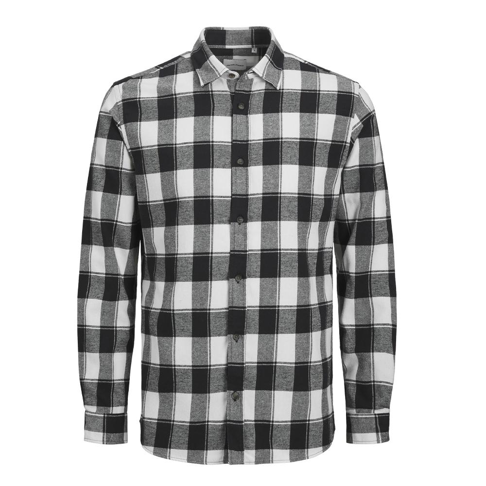 Chemise Écru/Noir Homme Jack & Jones Joshua pas cher