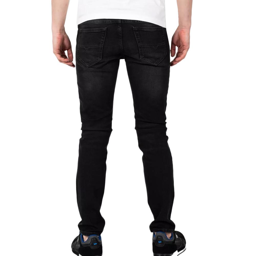 Jean Slim Noir Homme Diesel Thommer vue 2