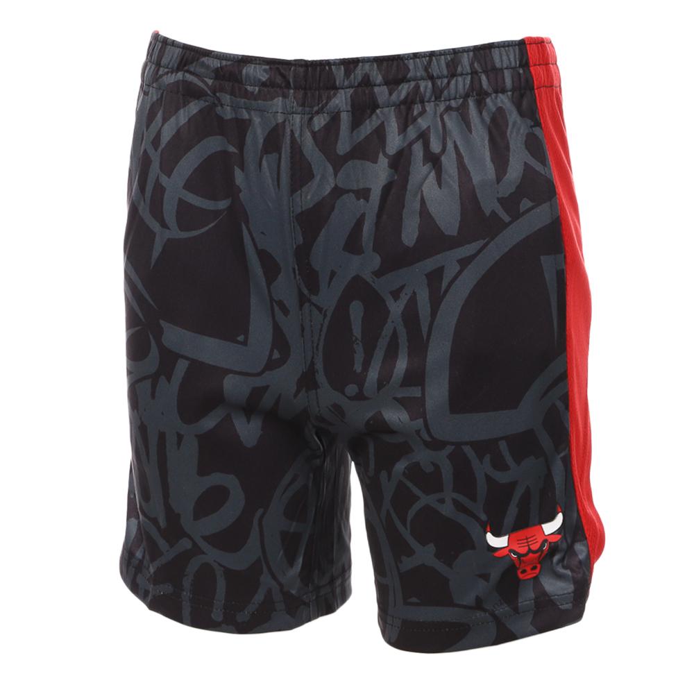 Short de Basketball Gris/Rouge Garçon NBA Chicago Bulls pas cher