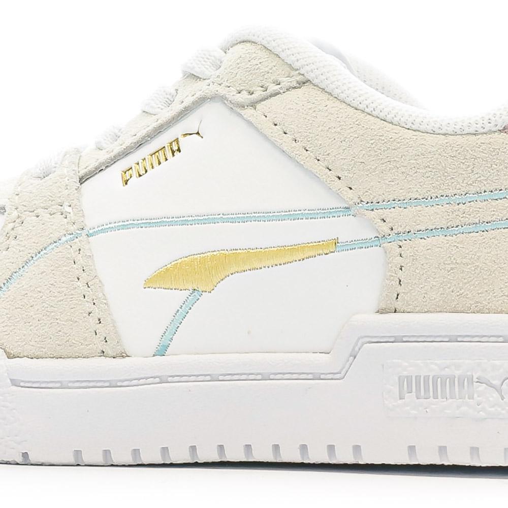 Baskets Blanc/Beige/Jaune Fille Puma Pro Tweak vue 7