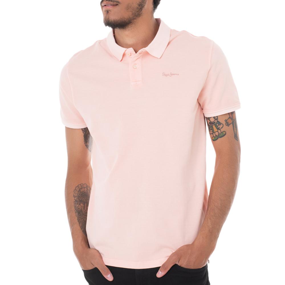 Polo Rose Homme Pepe Jeans Oliver Gd pas cher